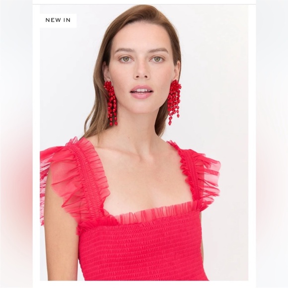 Hill House Ellie Nap Dress. Collectors Edition Red Tulle. L. NWT. - Picture 5 of 11